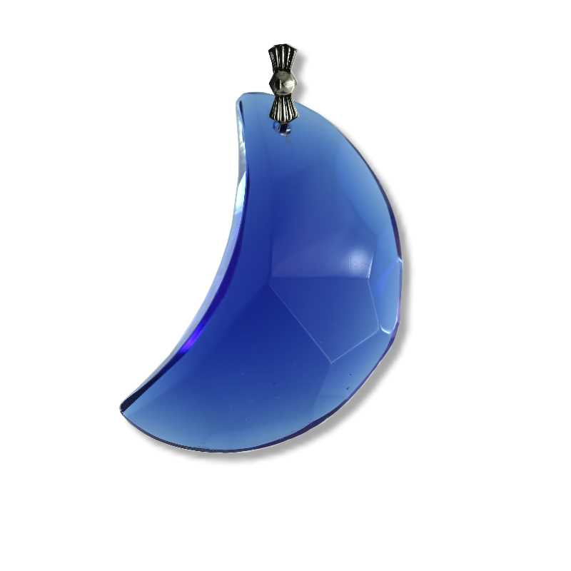 large blue crystal moon bead for chandeliers