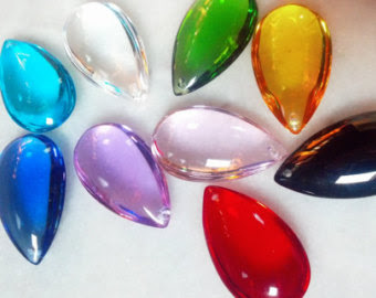 colored smooth crystals
