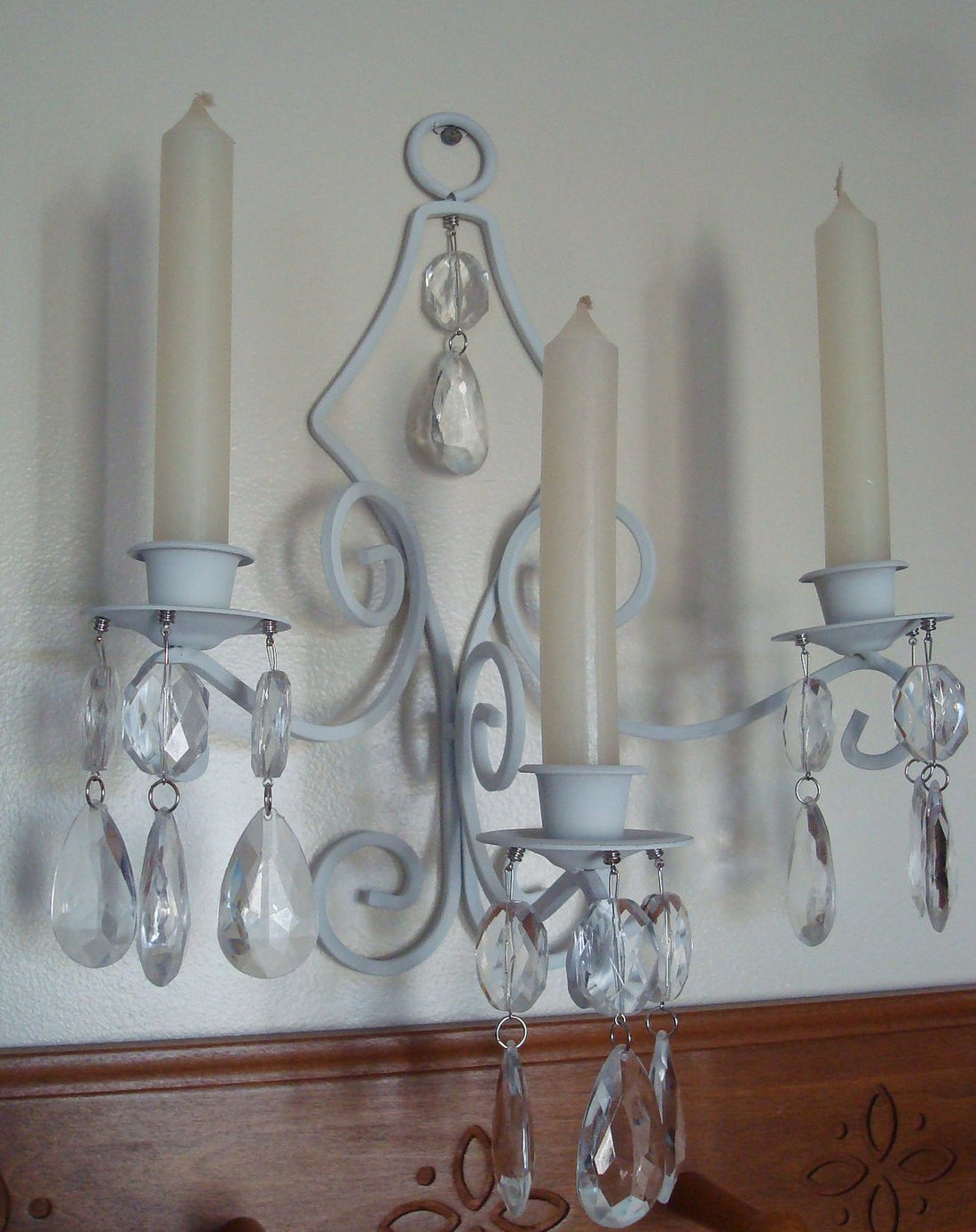 Cute and Cheap Crystal Sconce Idea