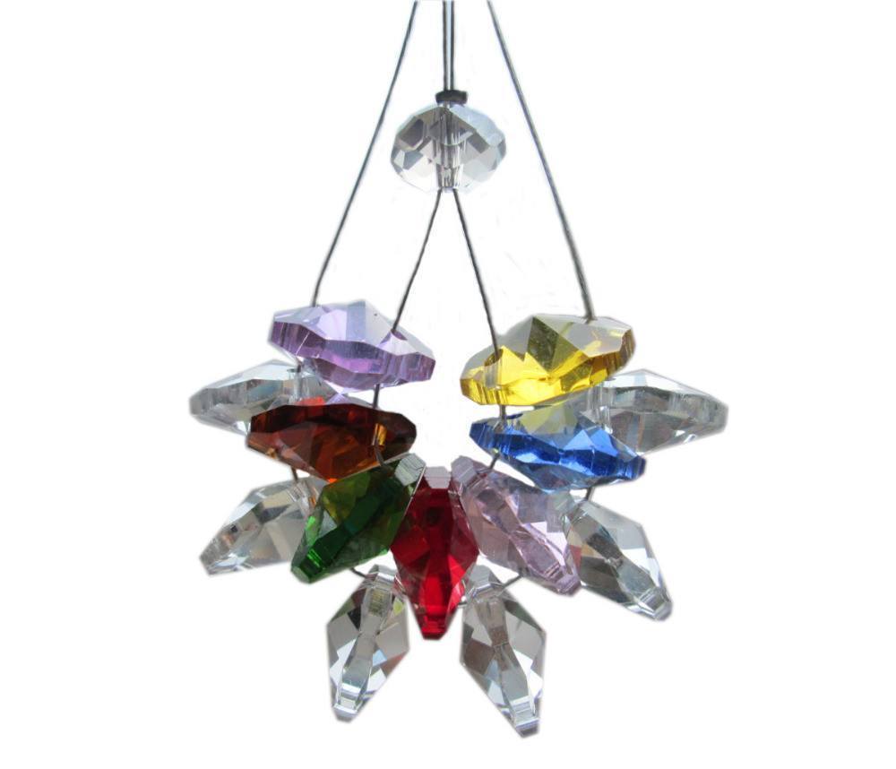 Crystal suncatchers are easy to make