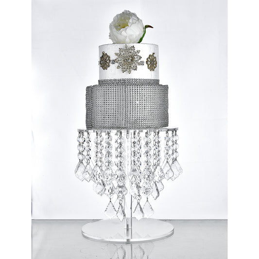 Chandelier Cake Stands - DIY your own Cake Stand with Hanging Crystals
