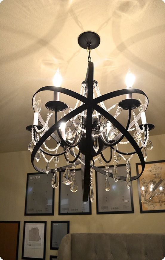 Chandeliers with Crystals - How to DIY a Chandelier Makeover
