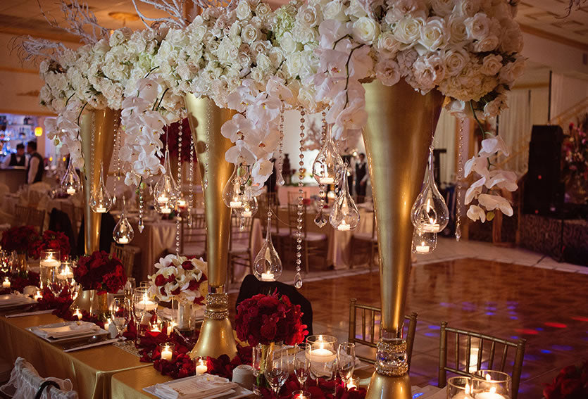 Decorating for a special event or party with crystals