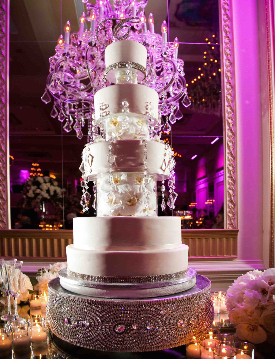 Adding Crystals - Giving a Wedding Cake an Epic Look