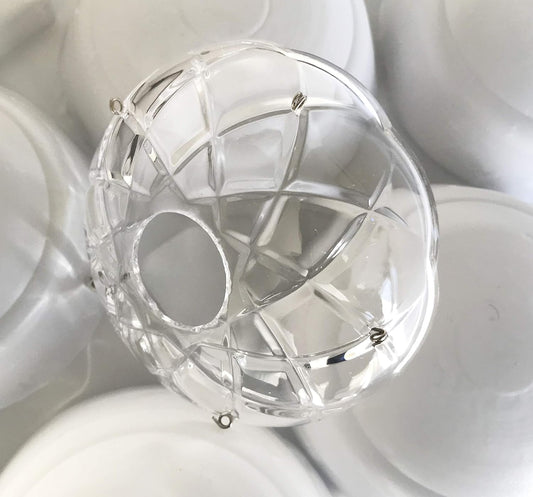 Clear Glass Bobeche Candle Ring – Chandelier Drip Cup & Candle Holder