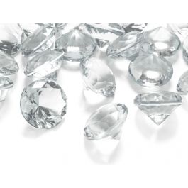 Clear Scatter Crystals – Wedding Table Decorations, Party Décor, Vase Fillers