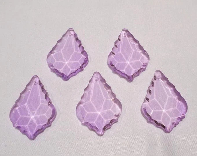 Light Purple French Cut Crystals – Tanzanite, Violet & Lilac Glass Prisms