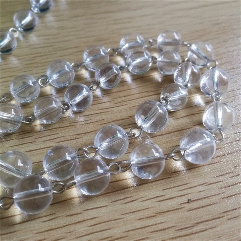Clear Crystal Bead Chain Swag – FACETED OR SMOOTH