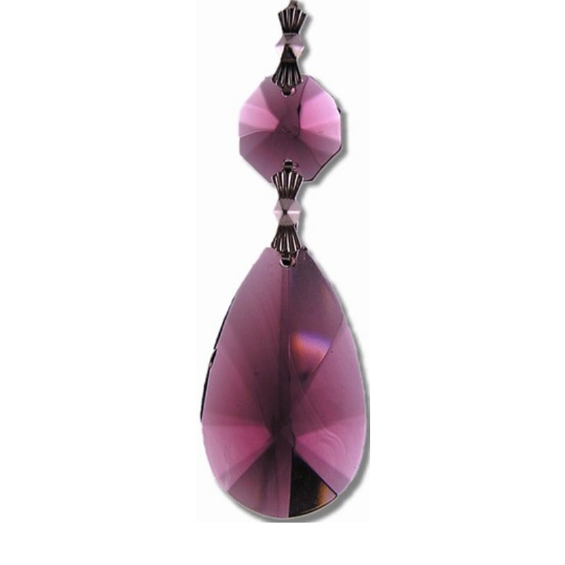 dark purple replacement chandelier crystal
