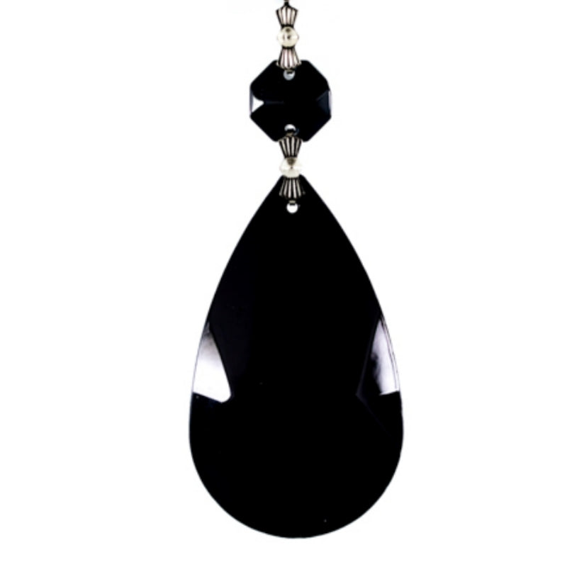 black chandelier crystal replacements for less
